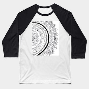 Flower Mandala Baseball T-Shirt